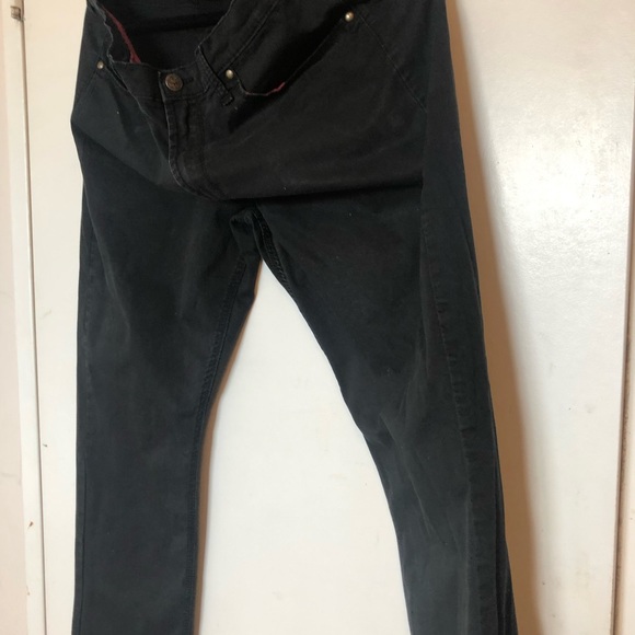 Vintage Wrangler Black Pants. Size 38x30. Red Trim - Picture 3 of 11